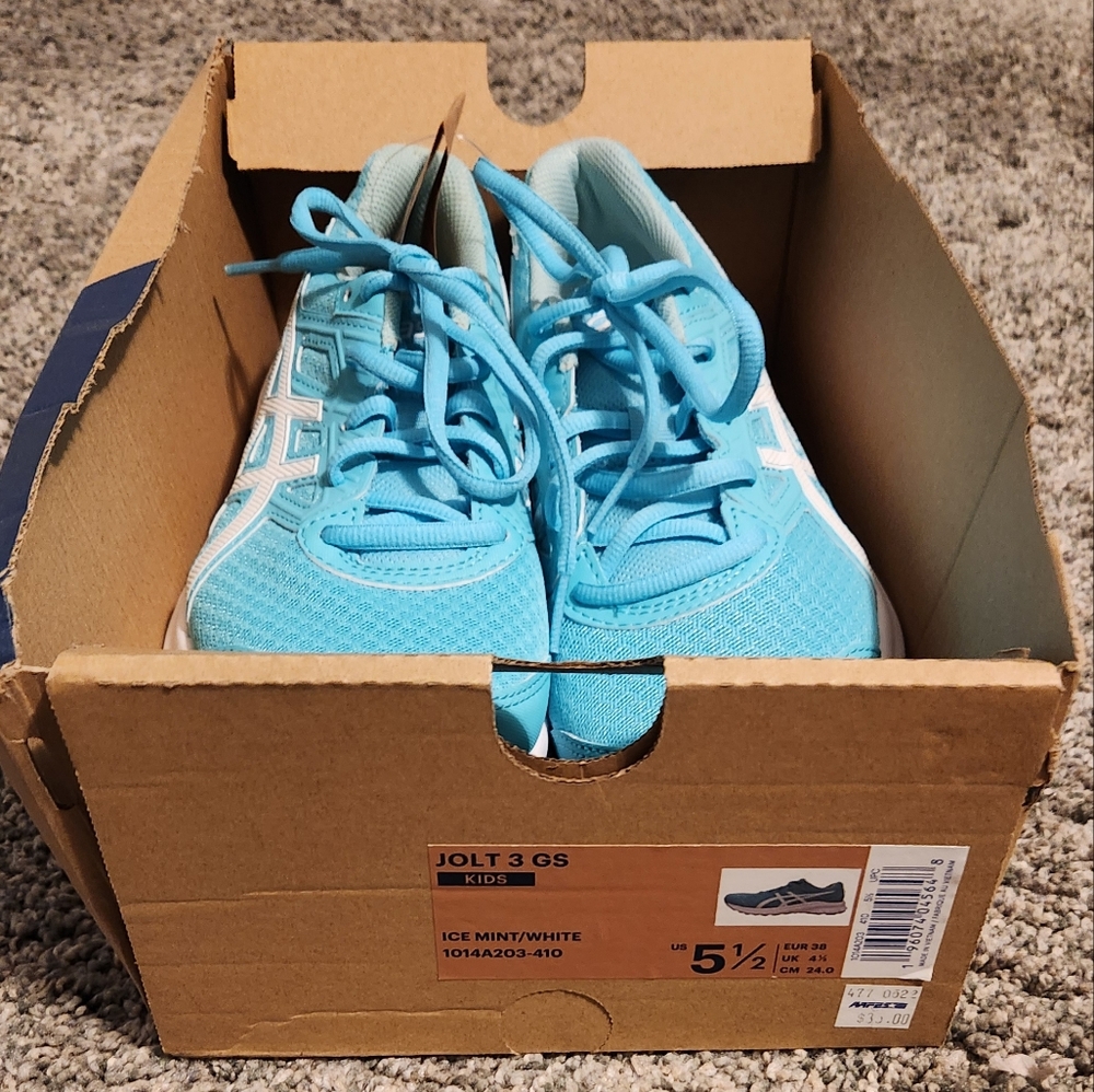 Kids Blue ASICS Sneakers